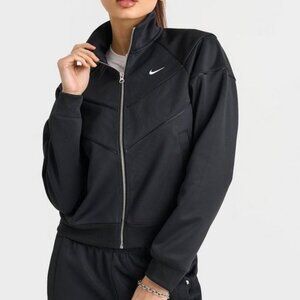 Nike Women's Sportswear Windrunner Knit Full-Zip Jacket Black HJ0975-010, Size M